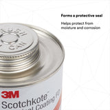 3M Scotchkote Electrical Coating FD, Fast-Drying Liquid Flexible Sealant and Bonding Agent, Self-Contained Applicator, 15 fl oz Can (SCOTCHKOTE FD) (7100095977) (10 Pack) - 4