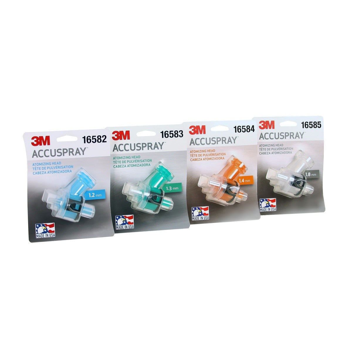 3M 16580 Accuspray ONE Spray Gun System with Standard PPS, 22 oz, 4 Atomizing Heads (7100099202) - 3