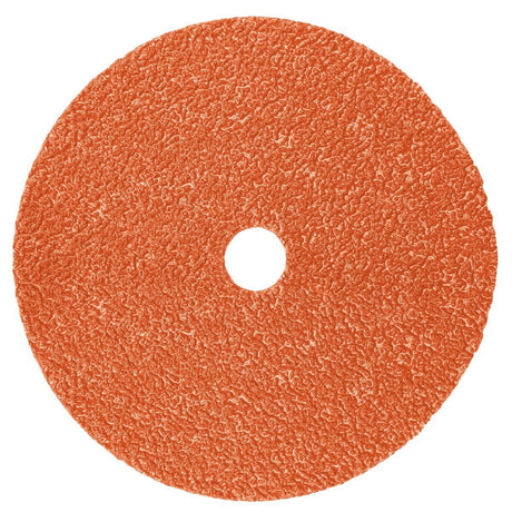 3M 787C Fibre Disc, Center Hole, Precision Shaped Ceramic, 80+, Orange, 4-1/2 in x 7/8 in, Die 450E (7100099248) (100 Pack)
