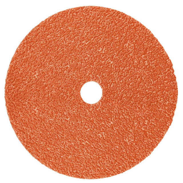 3M 787C Fibre Disc, Center Hole, Precision Shaped Ceramic, 80+, Orange, 4-1/2 in x 7/8 in, Die 450E (7100099248) (100 Pack)