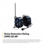 3M MT73H7B4D10NA PELTOR WS LiteCom PRO III Neckband Headset with Built-In Two-Way Radio and Bluetooth (7100099581) - 3