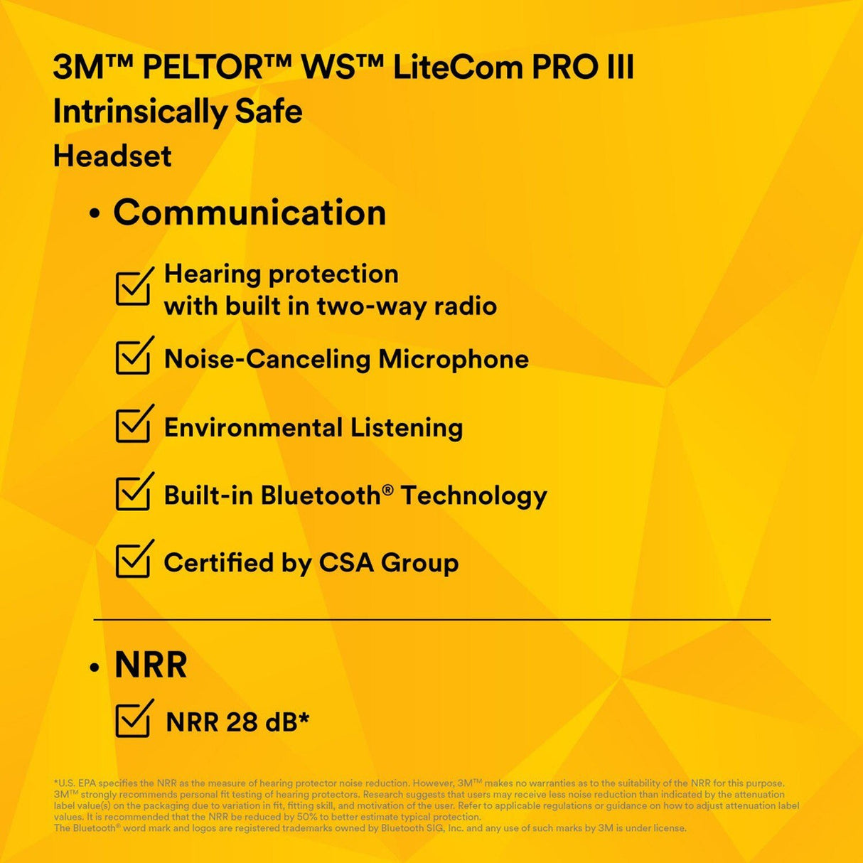 3M MT73H7B4D10NA-50 PELTOR WS LiteCom PRO III Headset, Intrinsically Safe, Neckband, Professional Grade Durability, Wireless Two-Way Communication Radio, Bluetooth, Boom Microphone, Royal Blue, MT73H7B4D10N-50 (7100099584) - 8