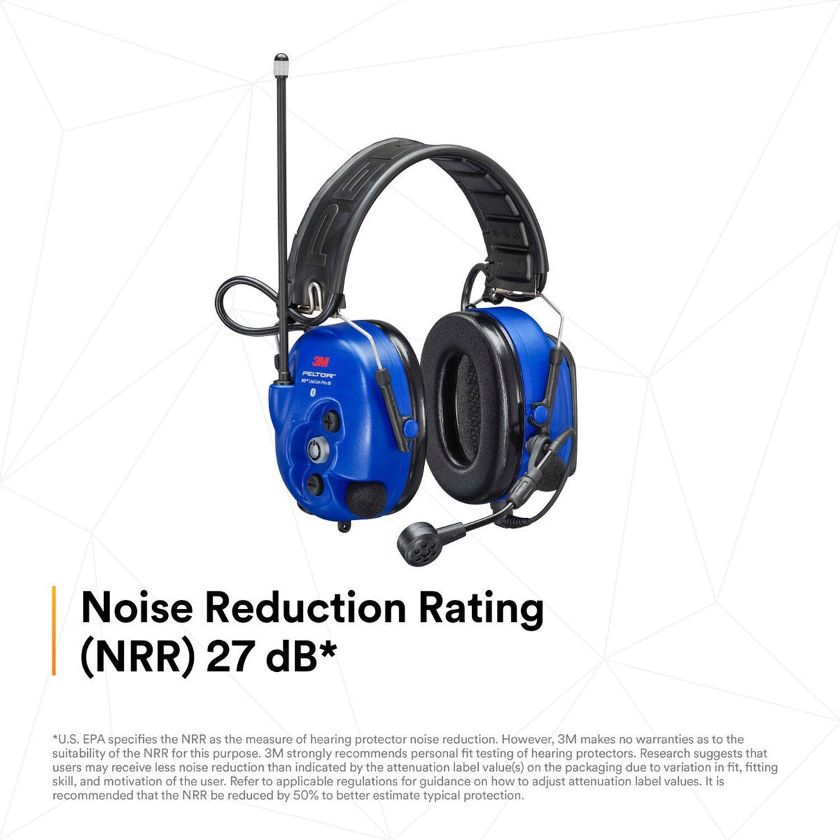 3M MT73H7F4D10NA-50 Intrinsically Safe-Headband, Royal Blue, One Size Fits Most (7100099585) - 3