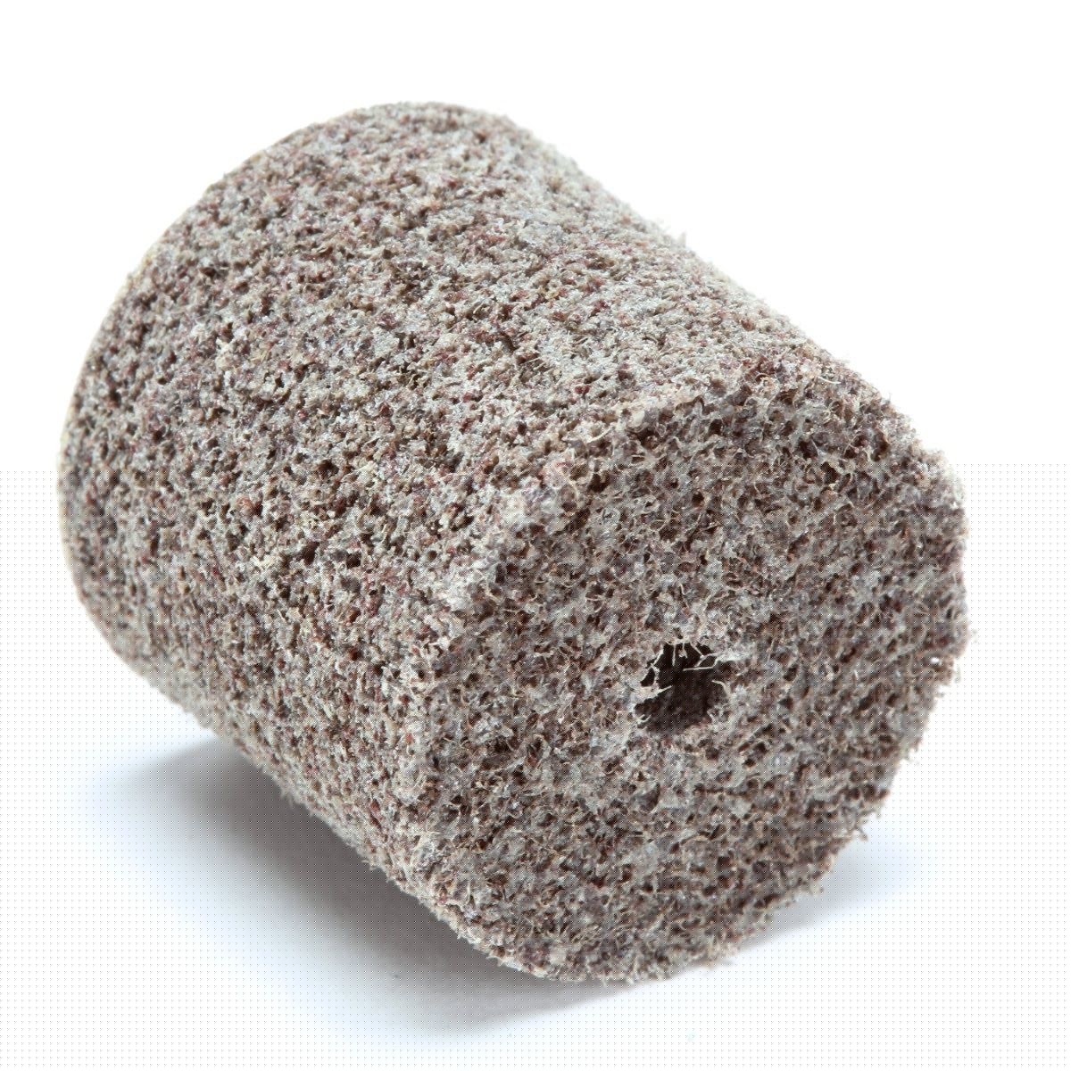 3M CP-UW Scotch-Brite Cut and Polish Unitized Wheel, 7A Medium, Aluminum Oxide, Tan, 1 in x 1/8 in x 1/8 in, 35100 RPM (7100099611) (100 Pack) - 2