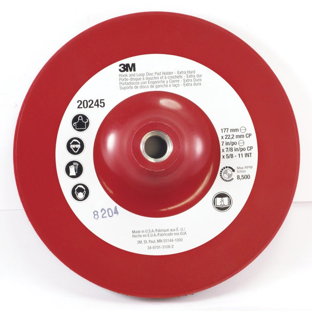 3M 9145CP Hook and Loop Disc Pad Holder, 4-1/2 in x 7/8 in Center Post 5/8 in-11 Internal (7100101156) (10 Pack)