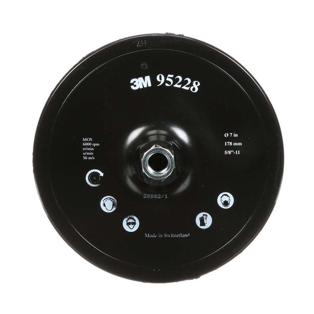 3M 28888 917CP Hook and Loop Disc Pad Holder , 7 in x 7/8 in Center Post 5/8-11 Internal (7100101200) (10 Pack)
