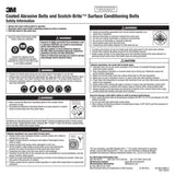 3M SC-BS Scotch-Brite Surface Conditioning Belt, Aluminum Oxide, 13 in. x 3/8 in., Medium Grit, Maroon (7100103026) (20 Pack) - 6