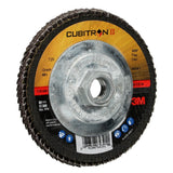3M 969F Cubitron II Flap Disc, 40+, T29 Quick Change, Precision Shaped Ceramic, Maroon, 4-1/2 in x 5/8-11 (7100104605) (10 Pack) - 2