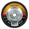 3M 969F Cubitron II Flap Disc, T29 Quick Change, 60 Plus, Maroon, 4-1/2 in x 5/8-11 (7100104606) (10 Pack)