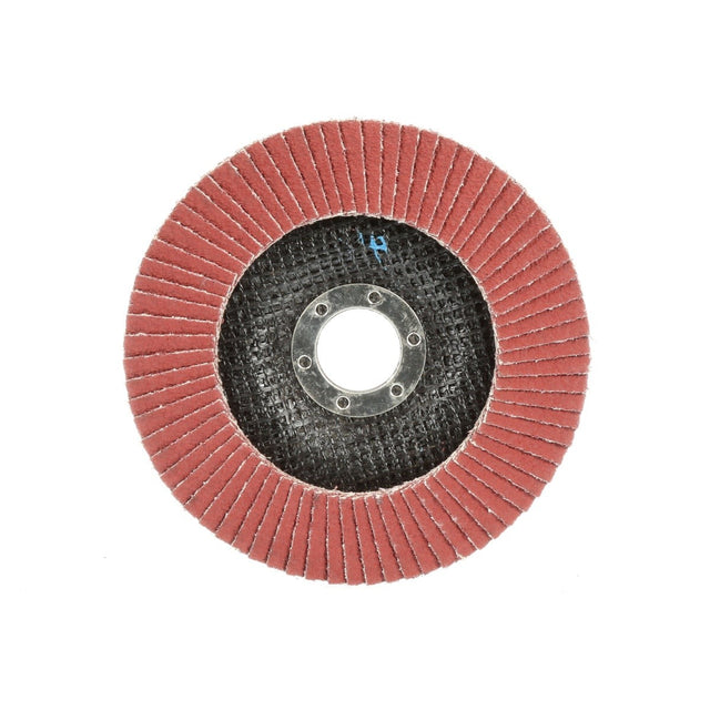 3M 969F Cubitron II Flap Disc, 40+, T29, Precision Shaped Ceramic, Maroon, 7 in x 7/8 in, Polyester Backing (7100104882) (5 Pack)