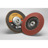 3M 969F Cubitron II Flap Disc, 40 plus, T29 Quick Change, 7 in x 5/8 in-11, Polyester Backing, Maroon (7100104905) (5 Pack)