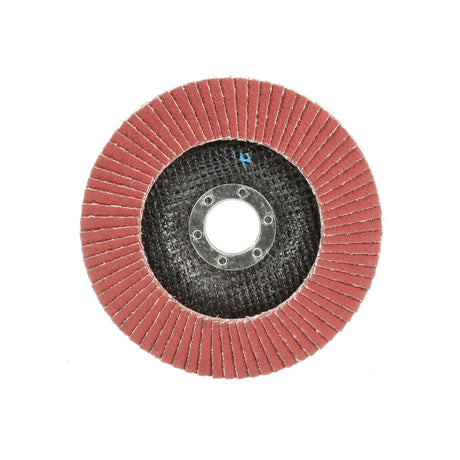 3M 969F Cubitron II Flap Disc, 80+, T29, Maroon, 7 in x 7/8 in, Center Hole, Polyester Backing (7100104910) (250 Pack)