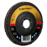 3M 969F Cubitron II Flap Disc 40 Plus T27 4-1/2 in x 7/8 in Giant Polyester Backing (7100104912) (10 Pack) - 3