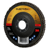3M 969F Cubitron II Flap Disc 40 Plus T27 4-1/2 in x 7/8 in Giant Polyester Backing (7100104912) (10 Pack) - 4