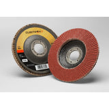 3M 969F Cubitron II Flap Disc, 60+, T29, 4-1/2 in x 7/8 in, Polyester Backing, Maroon (7100104921) (10 Pack) - 2
