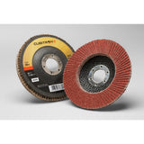 3M 969F Cubitron II Flap Disc, 80+, T27, Maroon, 4-1/2 in x 7/8 in, Polyester Backing (7100104941) (10 Pack) - 3