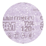 3M 775L Xtract Cubitron II Film Disc, 120+ 3MIL, 3 in, Die 300DS (7100106714) (250 Pack)