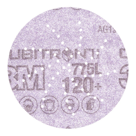 3M 775L Xtract Cubitron II Film Disc, 120+ 3MIL, 3 in, Die 300DS (7100106714) (250 Pack)