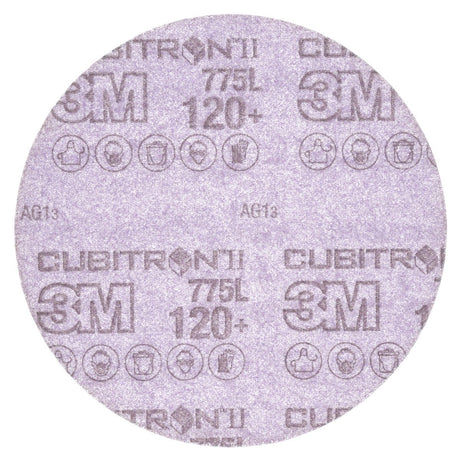 3M 775L Cubitron II Hookit Film Disc, 120+ 3MIL, 3 in x NH, Die 300V (7100106764) (5 Pack)
