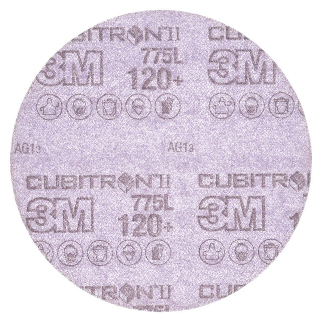 3M 775L Cubitron II Hookit Film Disc, 120+ 3MIL, 3 in x NH, Die 300V (7100106764) (5 Pack)