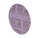 3M 775L Cubitron II Hookit Film Disc, Precision Shaped Ceramic, 220+ Grit, Purple, 3 in, 3 mil, 300V (7100106766) (250 Pack) - 3