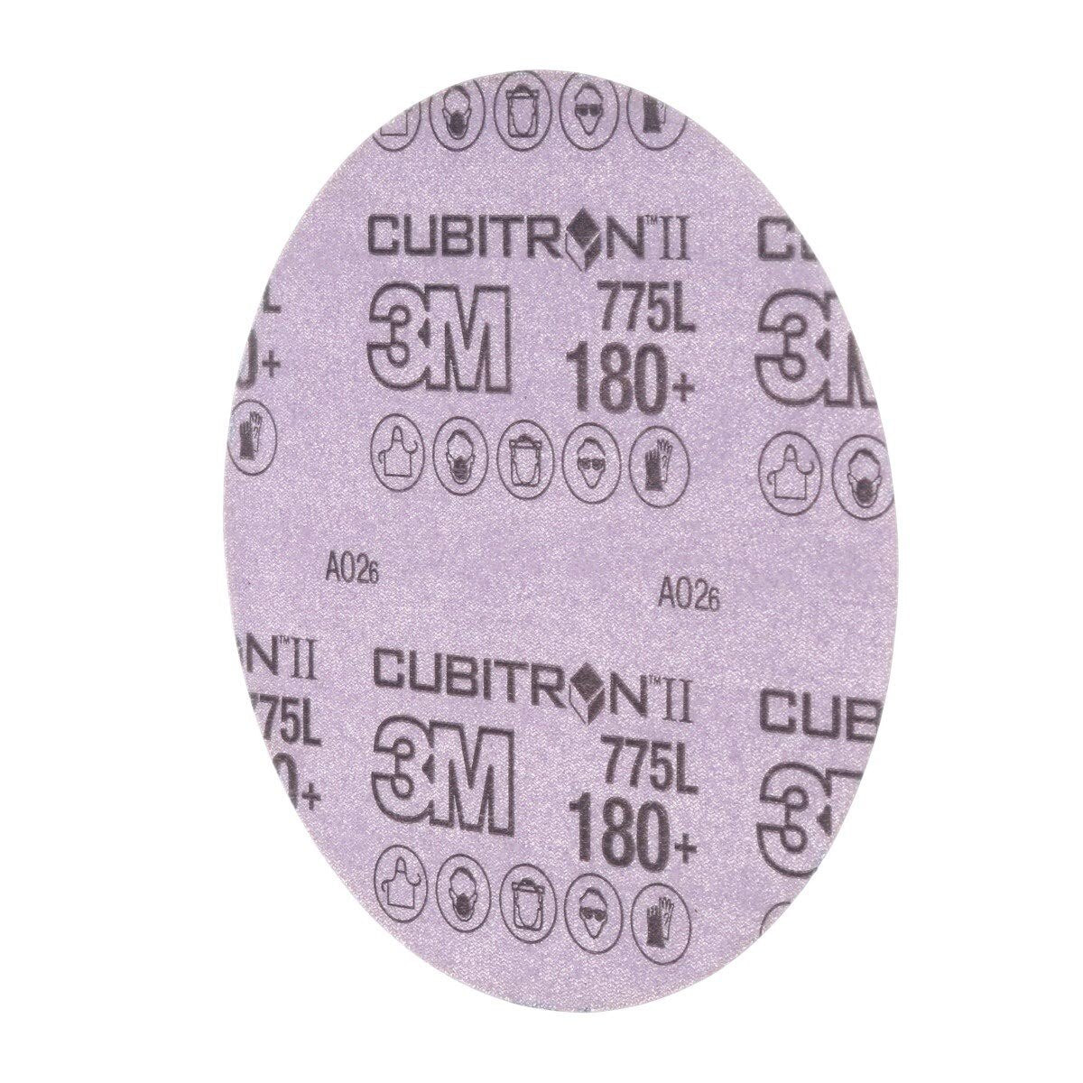 3M 775L Cubitron II Hookit Film Disc, 180+ Grit, Purple, 3 in, 3 mil, 300V (7100106768) (250 Pack) - 2