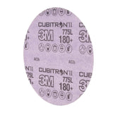 3M 775L Cubitron II Hookit Film Disc, 180+ Grit, Purple, 3 in, 3 mil, 300V (7100106768) (250 Pack) - 2
