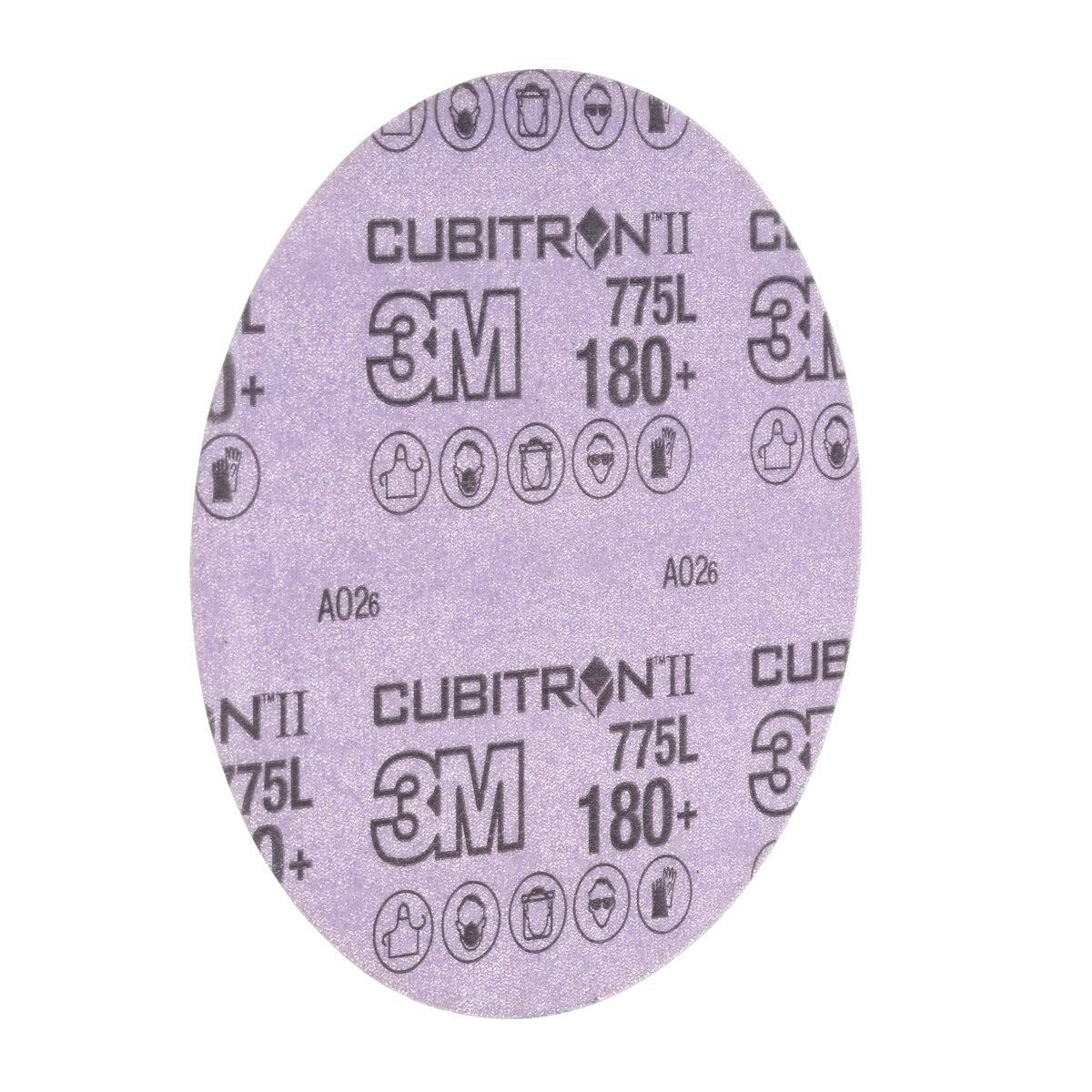 3M 775L Cubitron II Hookit Film Disc, 180+ Grit, Purple, 3 in, 3 mil, 300V (7100106768) (250 Pack) - 3