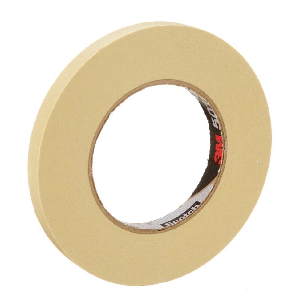 3M 501+ Specialty High Temperature Masking Tape , Tan, 12 mm x 55 m, 7.3 mil (7100109550) (72 Pack) - 2