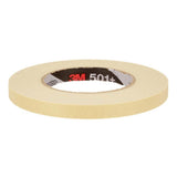 3M 501+ Specialty High Temperature Masking Tape , Tan, 12 mm x 55 m, 7.3 mil (7100109550) (72 Pack) - 4