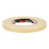 3M 7100109550 Specialty High Temperature Masking Tape 501+, Tan, 12 mm x 55 m, 7.3 mil (72 Pack) - 4