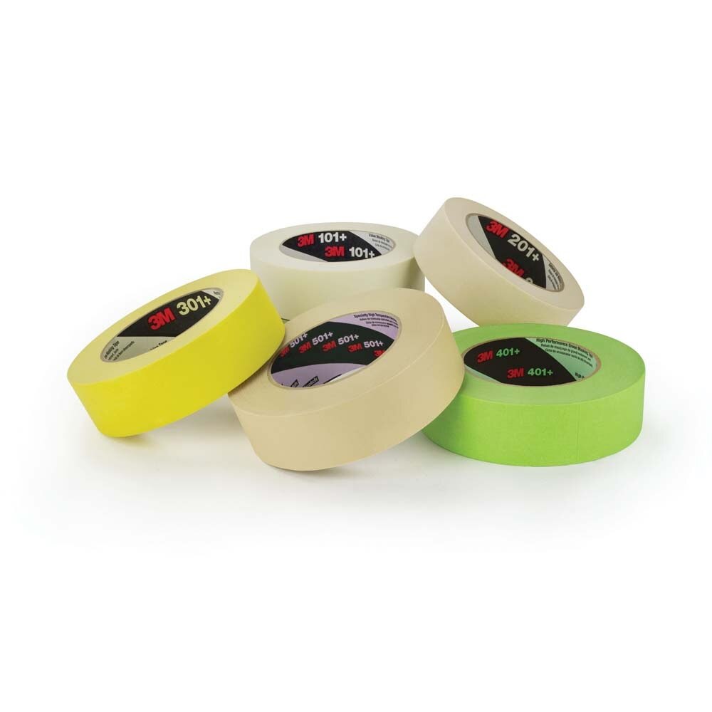 3M 501+ Specialty High Temperature Masking Tape , Tan, 12 mm x 55 m, 7.3 mil (7100109550) (72 Pack) - 6