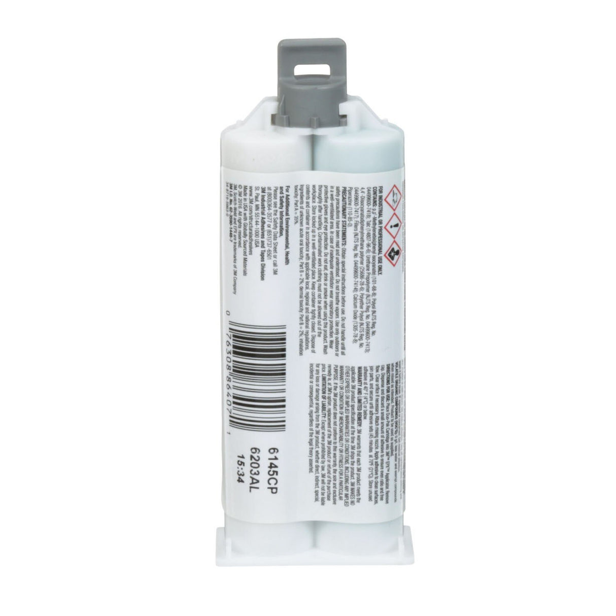 3M DP6310NS Multi-Material Composite Urethane Adhesive, Green, 48.5 mL Duo-Pak (7100109829) (12 Pack) - 4
