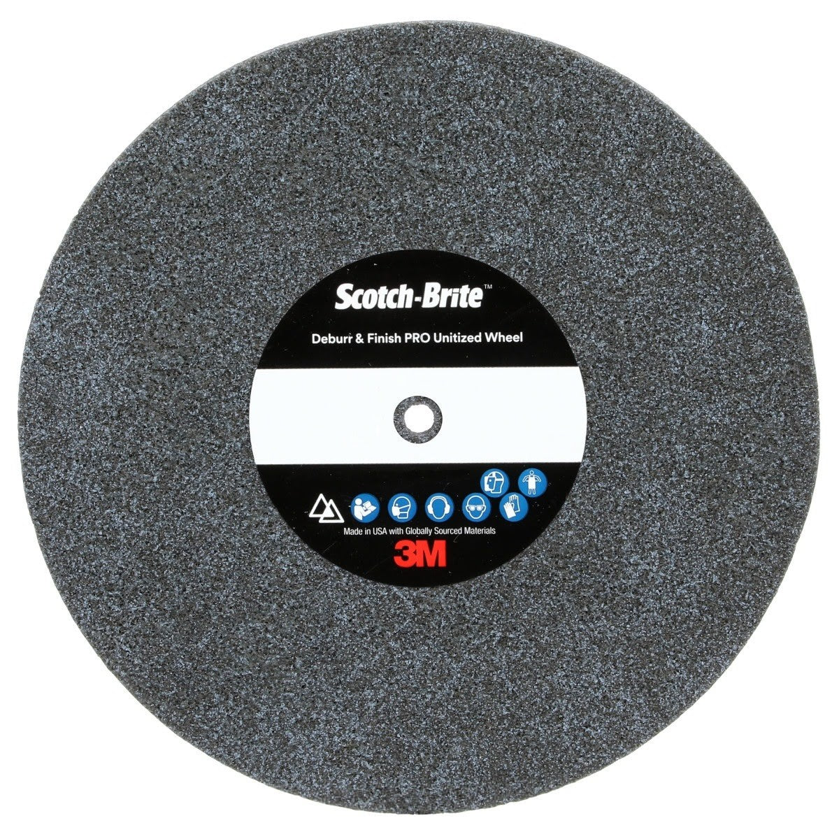 3M DP-UW Scotch-Brite Deburr & Finish PRO Unitized Wheel, 8C Coarse+, 6 in x 1 in x 1 in (7100111228) (2 Pack)
