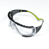 3M SF401AF-FM SecureFit 400 Safety Glasses, Clear Anti-Fog Anti-Scratch Polycarbonate Lens, Green/Black Frame, Foam Gasket, Z87 UV Protection (7100112131) (1 Pair) (20 Pack) - 9