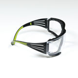 3M SF401AF-FM SecureFit 400 Safety Glasses, Clear Anti-Fog Anti-Scratch Polycarbonate Lens, Green/Black Frame, Foam Gasket, Z87 UV Protection (7100112131) (1 Pair) (20 Pack) - 10
