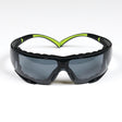 3M SecureFit Safety Glasses, Z87 Plus Anti-Fog Anti-Scratch Gray Lens, Green Black Frame, Removable Foam Gasket, Polycarbonate, UV Protection (SF402AF-FM) (7100112244) (20 Pack)