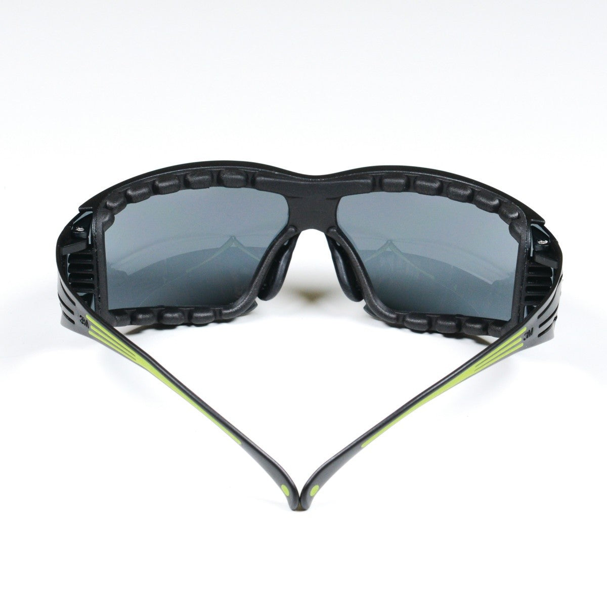 3M SecureFit Safety Glasses, Z87 Plus Anti-Fog Anti-Scratch Gray Lens, Green Black Frame, Removable Foam Gasket, Polycarbonate, UV Protection (SF402AF-FM) (7100112244) (20 Pack) - 8