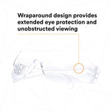 3M 11329-00000-20 Tekk Virtua Anti-Fog Safety Glasses, Clear Frame and Lens (7100112434) - 4