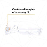 3M 7100112434 Tekk Virtua Anti-Fog Safety Glasses, Clear Frame and Lens - 7