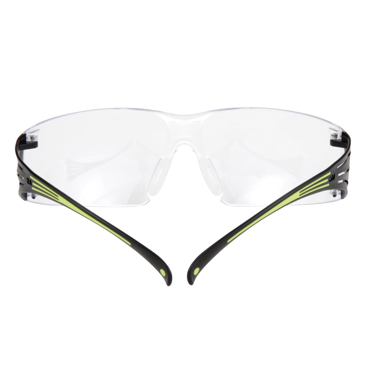 3M SF401AF SecureFit Safety Glasses, 400 Series, Clear Lens, Anti-Fog Anti-Scratch, Green/Black Frame, Polycarbonate, ANSI Z87, UV Protection (7100112435) - 4