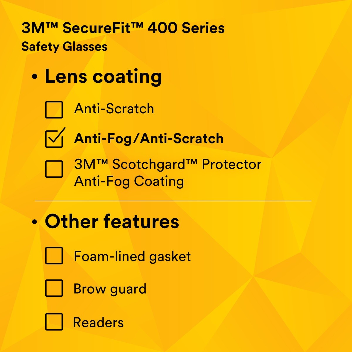 3M SF401AF SecureFit Safety Glasses, 400 Series, Clear Lens, Anti-Fog Anti-Scratch, Green/Black Frame, Polycarbonate, ANSI Z87, UV Protection (7100112435) - 8
