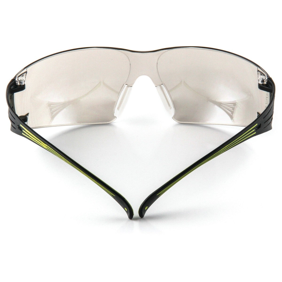 3M SF410AS SecureFit Anti-Scratch Indoor/Outdoor Mirror Lens Safety Glasses, Green/Black Frame, ANSI Z87 (SF410AS) (7100112436) (Case of 20) (20 Pack) - 3