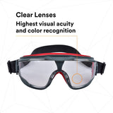 3M GG501NSGAF GoggleGear 500 Series Safety Goggles Clear Anti Fog Lens Neoprene Strap (7100112956) (10 Pack) - 9