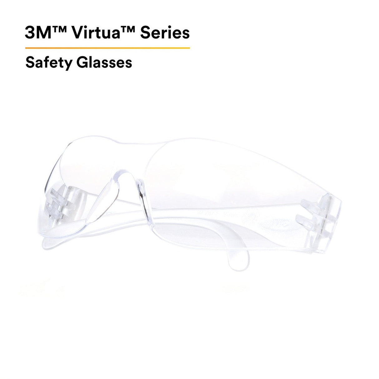3M 11228-00000-100 11228 Virtua Safety Glasses, Clear Lens, Clear Frame, Uncoated, ANSI Z87, Unisex (7100114652) (10000 Pack) - 2