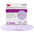 3M 260L 30769 Hookit Purple Finishing Film Abrasive Disc, 6 in, Dust Free, P1000 (7100122767) (200 Pack)