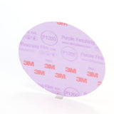 3M 260L 30668 Hookit Purple Finishing Film Abrasive Disc, Aluminum Oxide, P1200, Purple, 6 in, Clear Coat Sanding (7100122780) (200 Pack) - 6