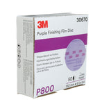 3M 260L 30670 Hookit Purple Finishing Film Abrasive Disc, P800, 6 in (7100122792) (200 Pack) - 5