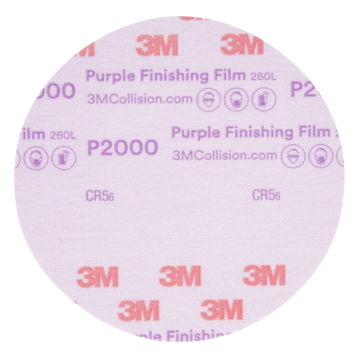 3M 260L 30666 Hookit Purple Finishing Film Abrasive Disc, P2000, Purple, 6 in (7100122798) (200 Pack) - 10
