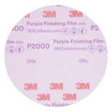 3M 260L 30666 Hookit Purple Finishing Film Abrasive Disc, P2000, Purple, 6 in (7100122798) (200 Pack) - 10